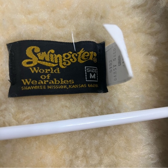 VINTAGE SWINGSTER SUEDE SHERPA LINED WINTER GARST SEEDS JACKET, MEDIUM - Picture 8 of 12
